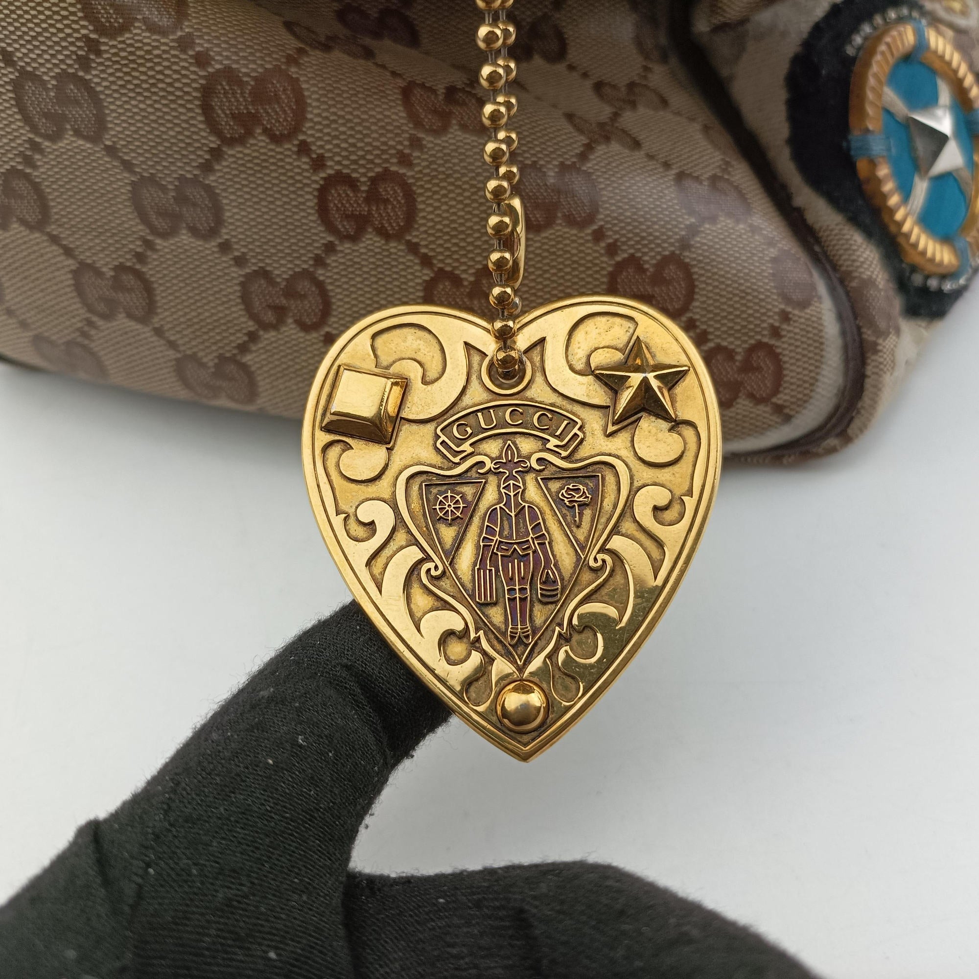 Pre-owned Gucci Babushka Multicolour PVC coated canvas×Leather 207775 handbag | stylenewstar