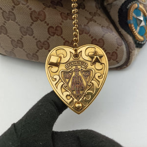 Pre-owned Gucci Babushka Multicolour PVC coated canvas×Leather 207775 handbag | stylenewstar