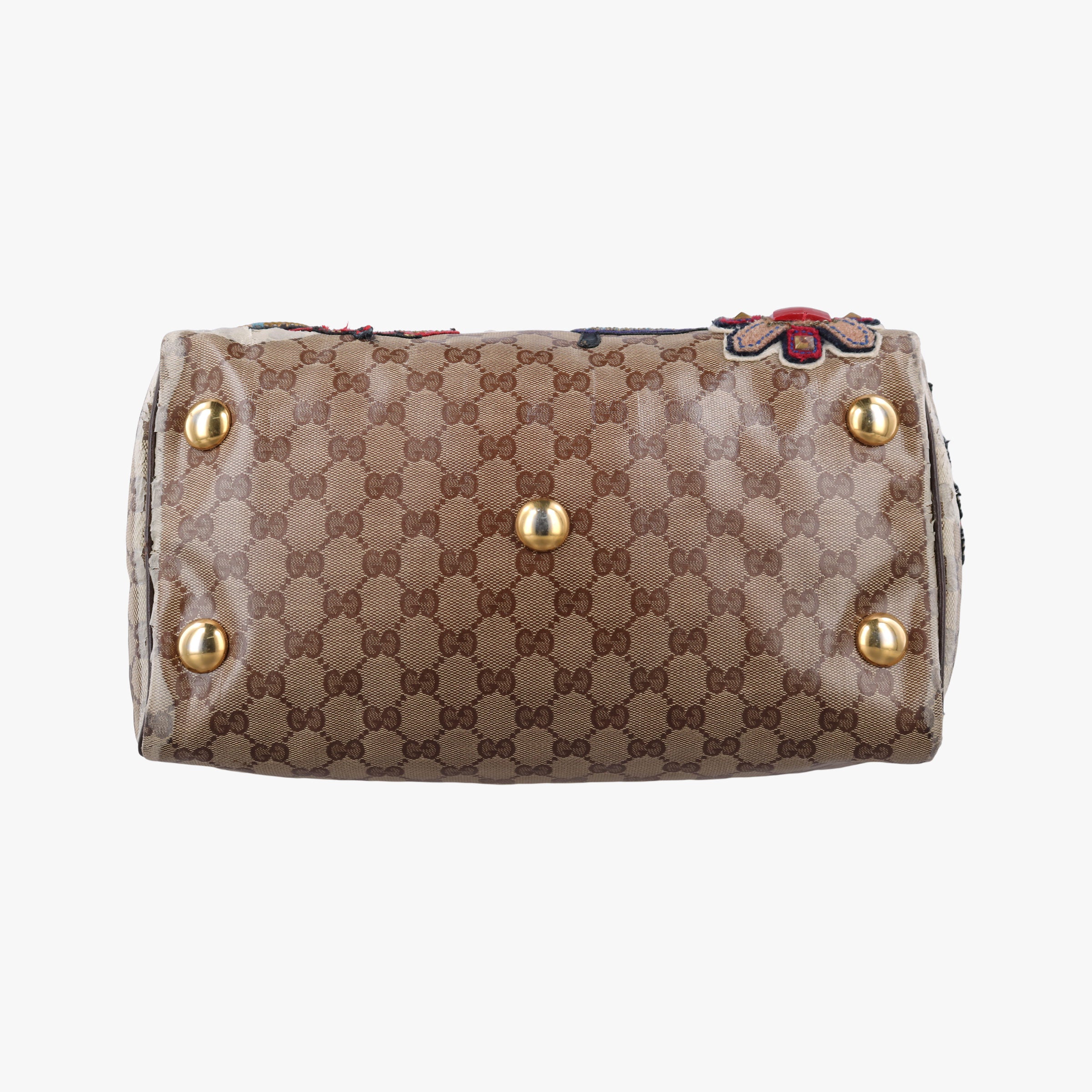 Pre-owned Gucci Babushka Multicolour PVC coated canvas×Leather 207775 handbag | stylenewstar