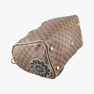Pre-owned Gucci Babushka Multicolour PVC coated canvas×Leather 207775 handbag | stylenewstar