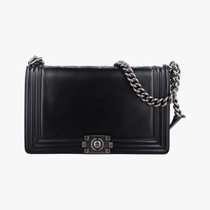 Pre-owned Chanel BOY CHANEL Black Leather A92193 shoulderbag | stylenewstar