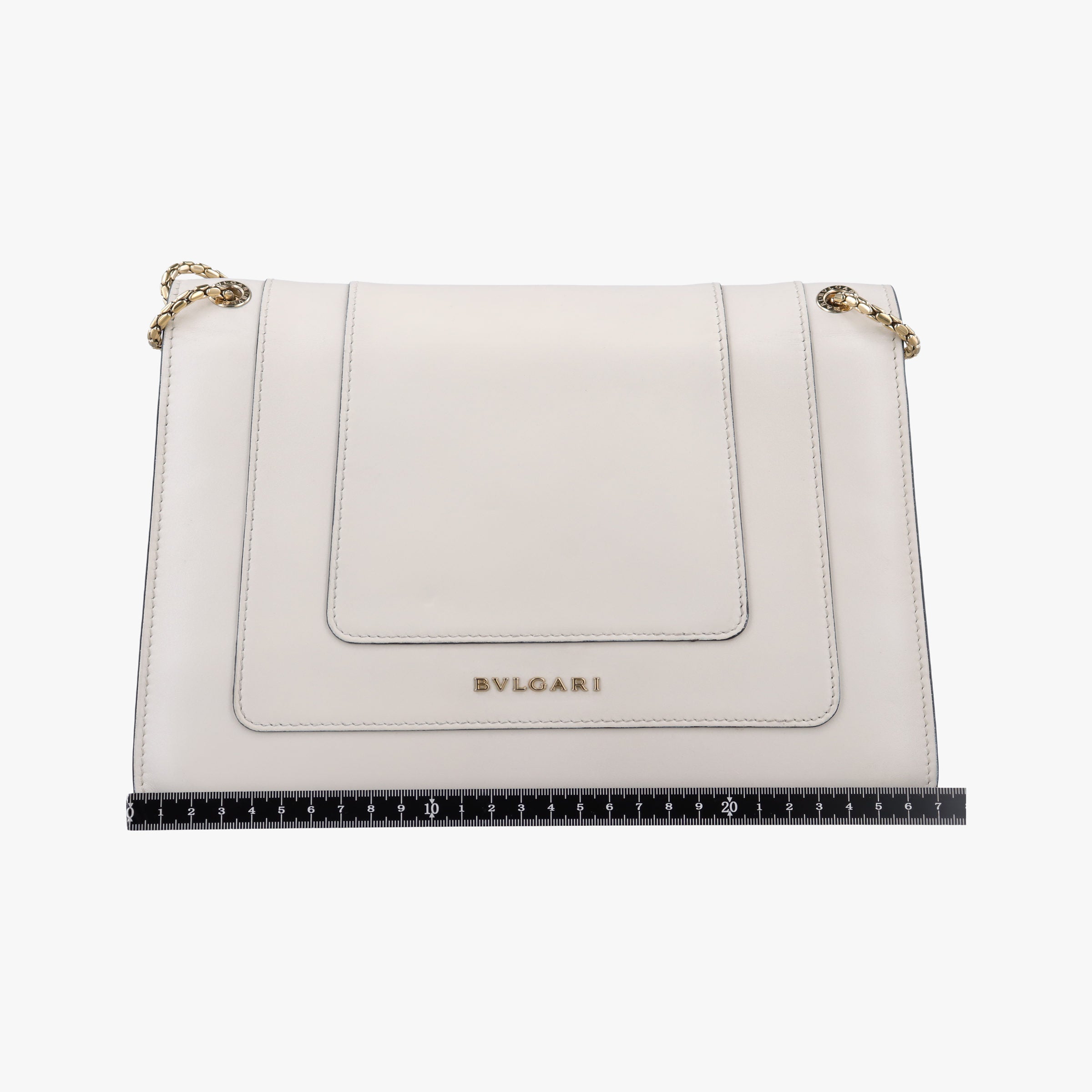 Vintage Bvlgari SERPENTI FOREVER White Leather  shoulderbag | stylenewstar