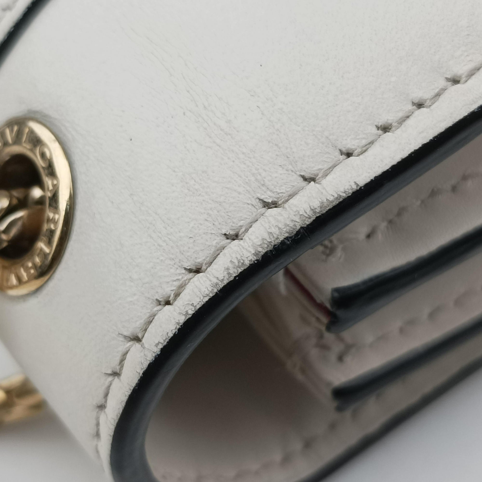 Vintage Bvlgari SERPENTI FOREVER White Leather  shoulderbag | stylenewstar