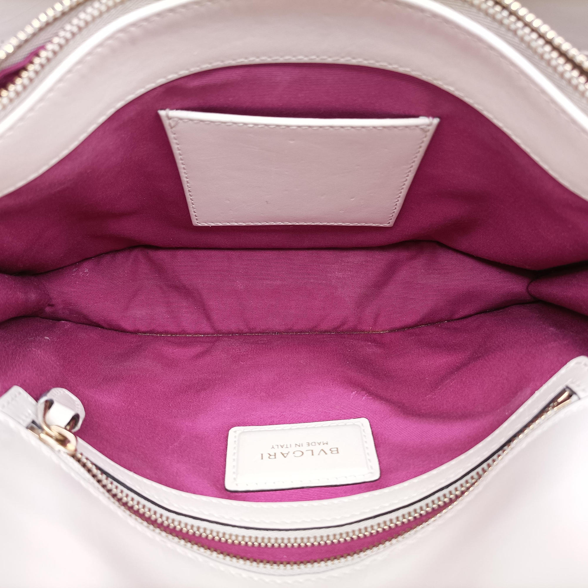 Vintage Bvlgari SERPENTI FOREVER White Leather  shoulderbag | stylenewstar