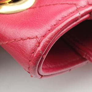 Pre-owned Gucci GG Marmont Red Leather 443497 shoulderbag | stylenewstar