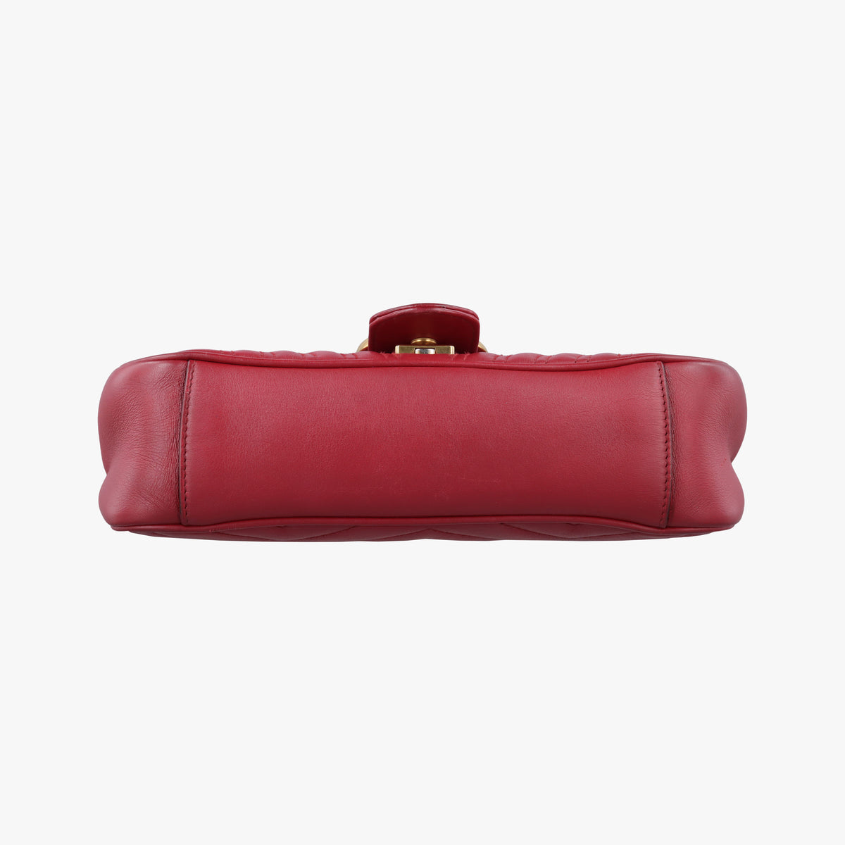 Pre-owned Gucci GG Marmont Red Leather 443497 shoulderbag | stylenewstar