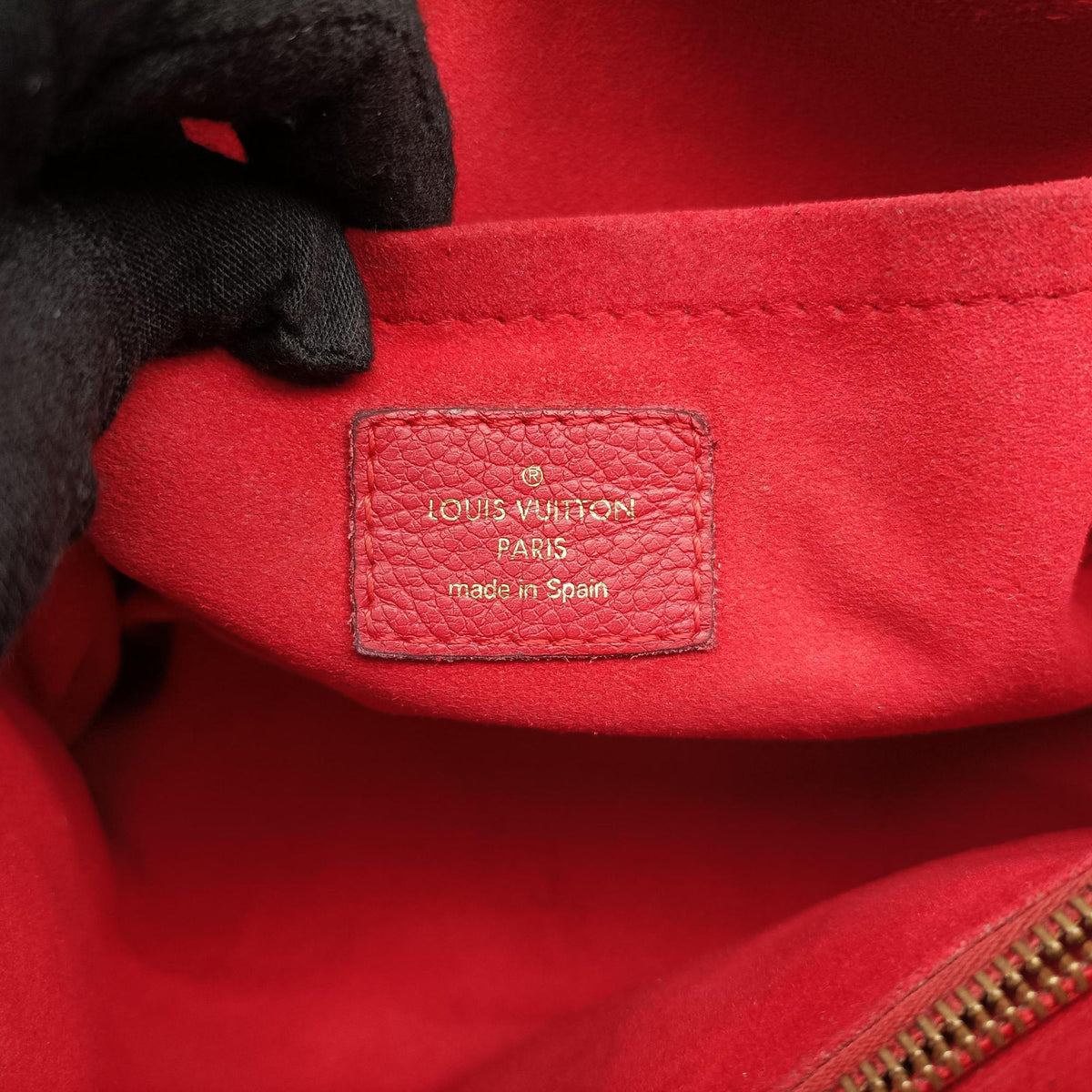 Vintage Louis Vuitton SAINT PLACIDE brown×CERISE Monogram Canvas×calf leather M43713 shoulderbag | stylenewstar