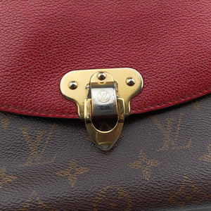 Vintage Louis Vuitton SAINT PLACIDE brown×CERISE Monogram Canvas×calf leather M43713 shoulderbag | stylenewstar