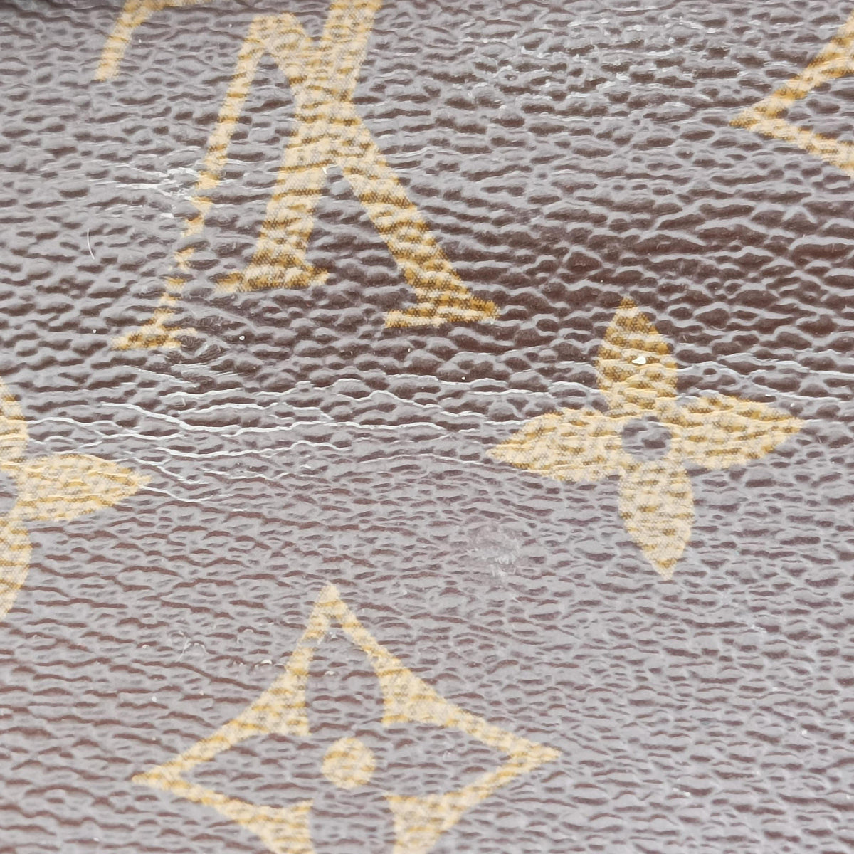 Vintage Louis Vuitton SAINT PLACIDE brown×CERISE Monogram Canvas×calf leather M43713 shoulderbag | stylenewstar
