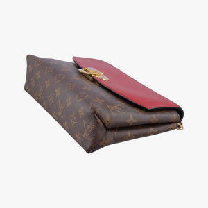 Vintage Louis Vuitton SAINT PLACIDE brown×CERISE Monogram Canvas×calf leather M43713 shoulderbag | stylenewstar