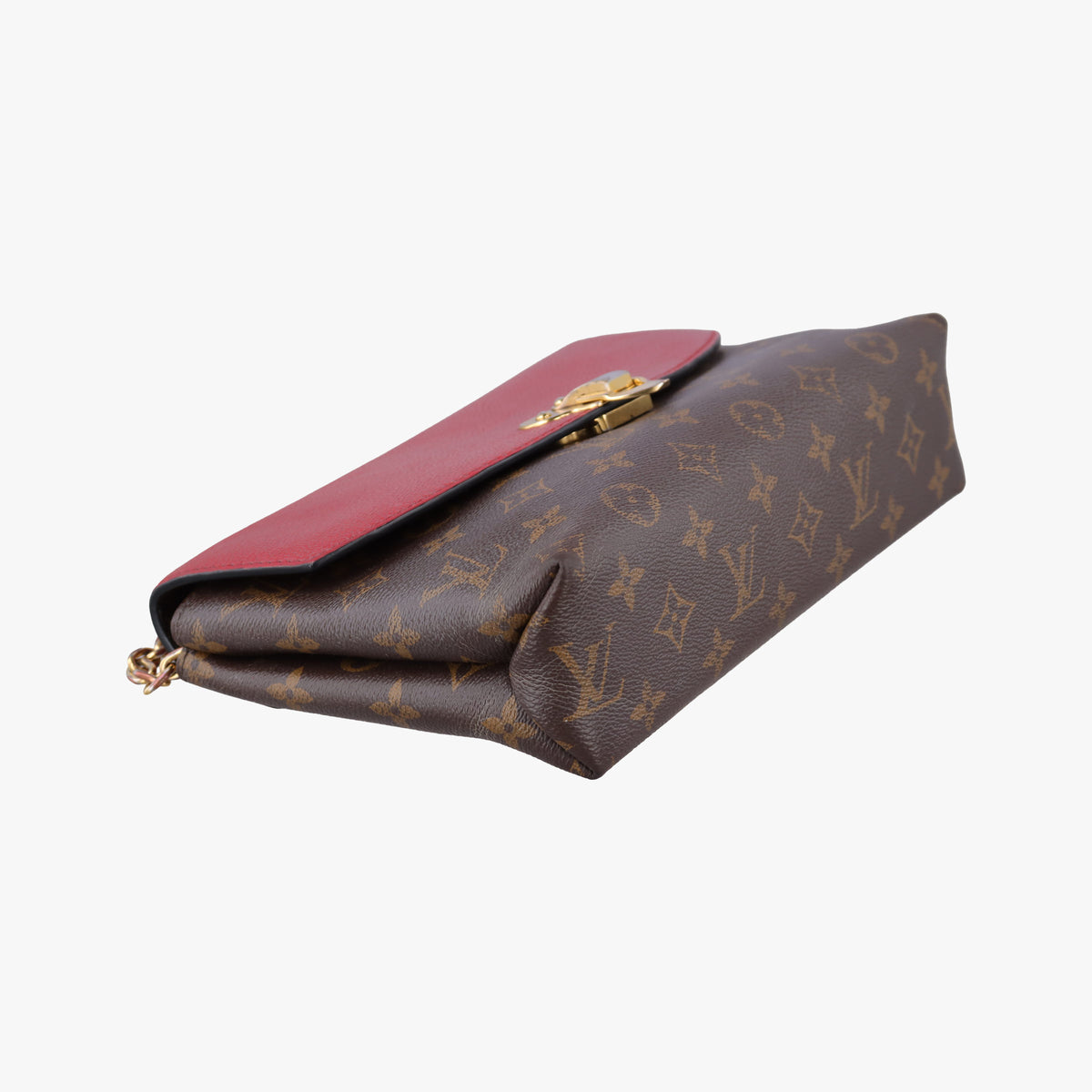 Vintage Louis Vuitton SAINT PLACIDE brown×CERISE Monogram Canvas×calf leather M43713 shoulderbag | stylenewstar