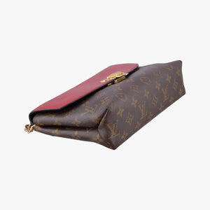 Vintage Louis Vuitton SAINT PLACIDE brown×CERISE Monogram Canvas×calf leather M43713 shoulderbag | stylenewstar
