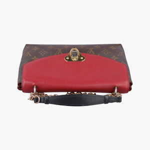 Vintage Louis Vuitton SAINT PLACIDE brown×CERISE Monogram Canvas×calf leather M43713 shoulderbag | stylenewstar