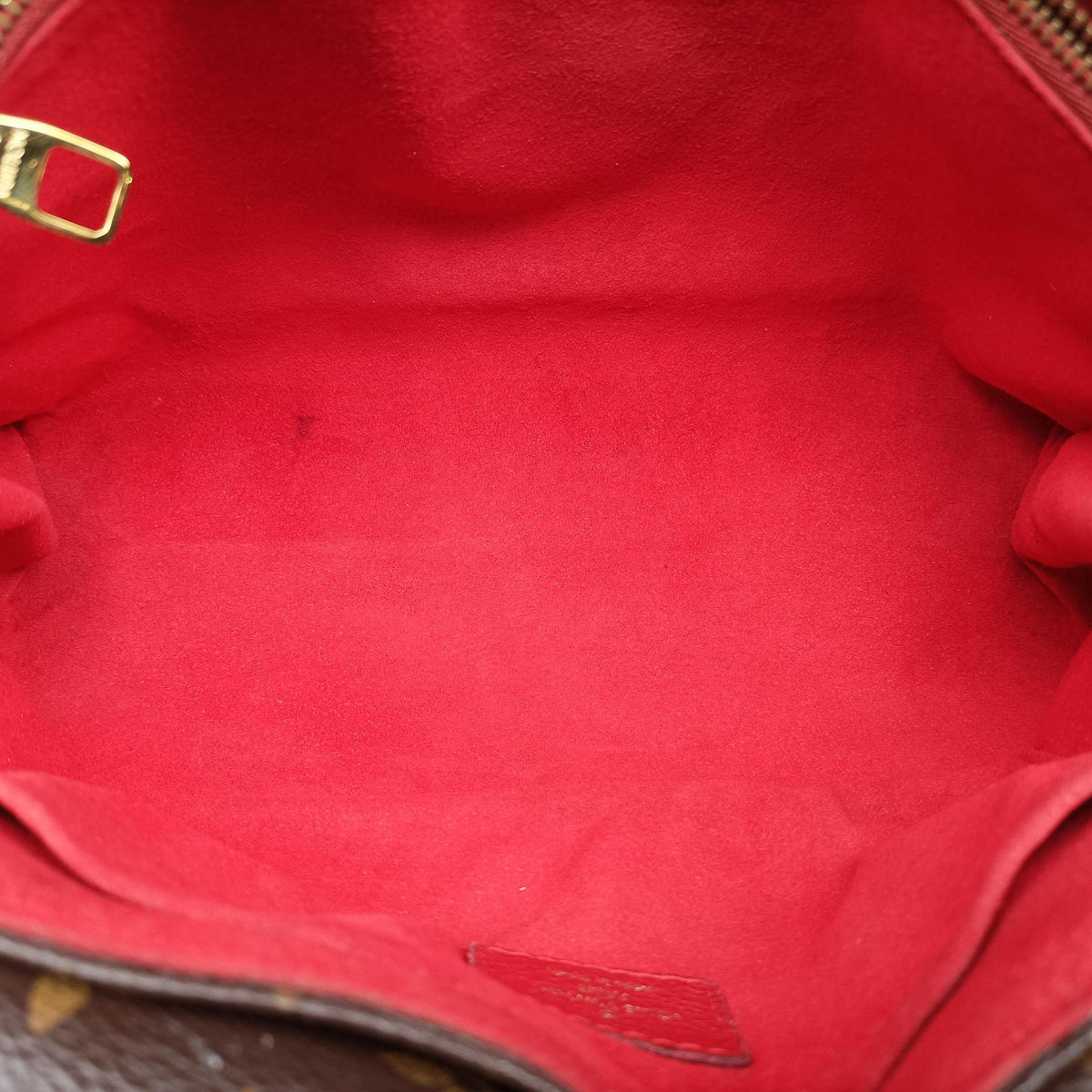Vintage Louis Vuitton SAINT PLACIDE brown×CERISE Monogram Canvas×calf leather M43713 shoulderbag | stylenewstar