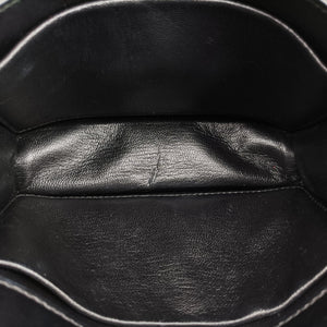 Pre-owned Prada Cahier Black Leather 1BH018 shoulderbag | stylenewstar