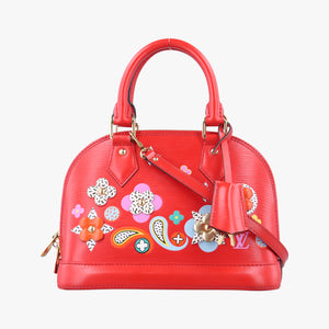 Pre-owned Louis Vuitton Alma BB Red EPI M53513 shoulderbag | stylenewstar