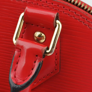 Pre-owned Louis Vuitton Alma BB Red EPI M53513 shoulderbag | stylenewstar