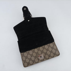 Pre-owned Gucci Dionysus beige×black PVC coated canvas × suede 421970 shoulderbag | stylenewstar