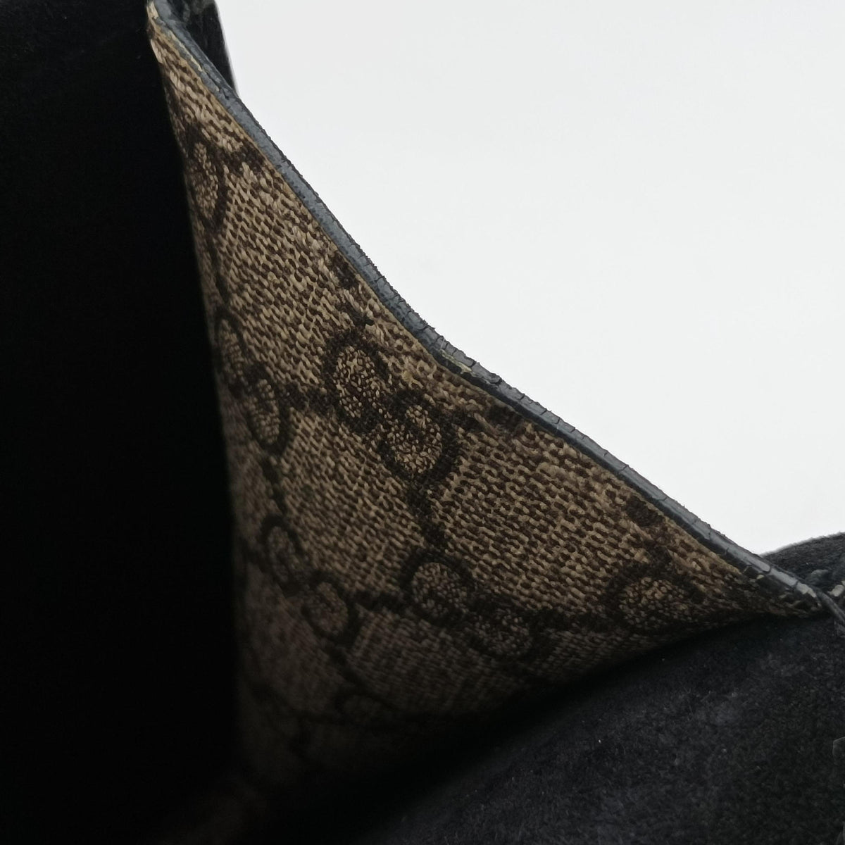 Pre-owned Gucci Dionysus beige×black PVC coated canvas × suede 421970 shoulderbag | stylenewstar
