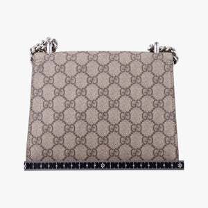 Pre-owned Gucci Dionysus beige×black PVC coated canvas × suede 421970 shoulderbag | stylenewstar