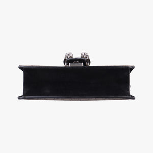 Pre-owned Gucci Dionysus beige×black PVC coated canvas × suede 421970 shoulderbag | stylenewstar