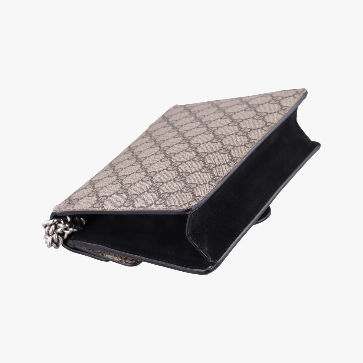 Pre-owned Gucci Dionysus beige×black PVC coated canvas × suede 421970 shoulderbag | stylenewstar