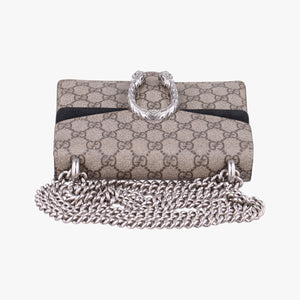 Pre-owned Gucci Dionysus beige×black PVC coated canvas × suede 421970 shoulderbag | stylenewstar