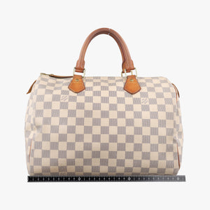 Pre-owned Louis Vuitton Speedy 30 AZUR Damier Canvas N41533 handbag | stylenewstar