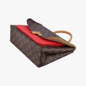 Pre-owned Louis Vuitton MARIGNAN Brown×COQUELICOT Monogram Canvas×calf leather M44544 shoulderbag | stylenewstar