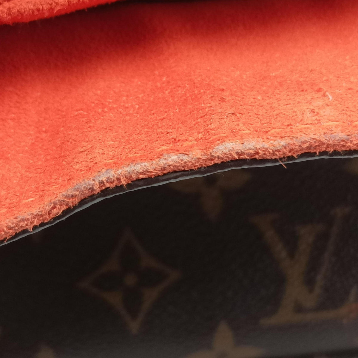 Pre-owned Louis Vuitton SAINT MICHEL Monogram/Brown x Orange Monogram Canvas×epi  shoulderbag | stylenewstar