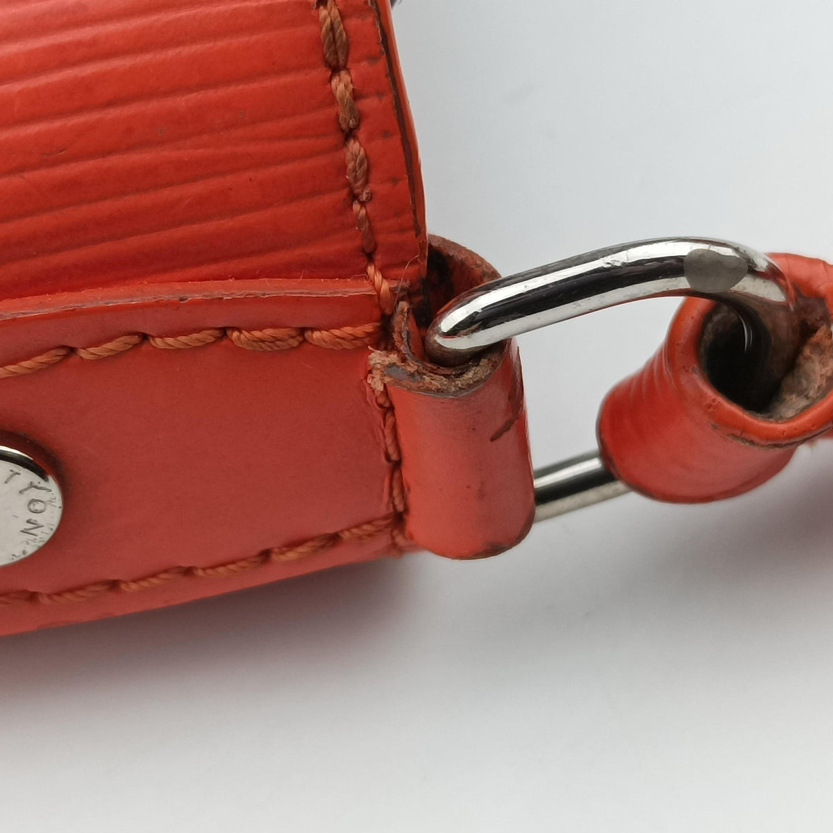 Pre-owned Louis Vuitton SAINT MICHEL Monogram/Brown x Orange Monogram Canvas×epi  shoulderbag | stylenewstar