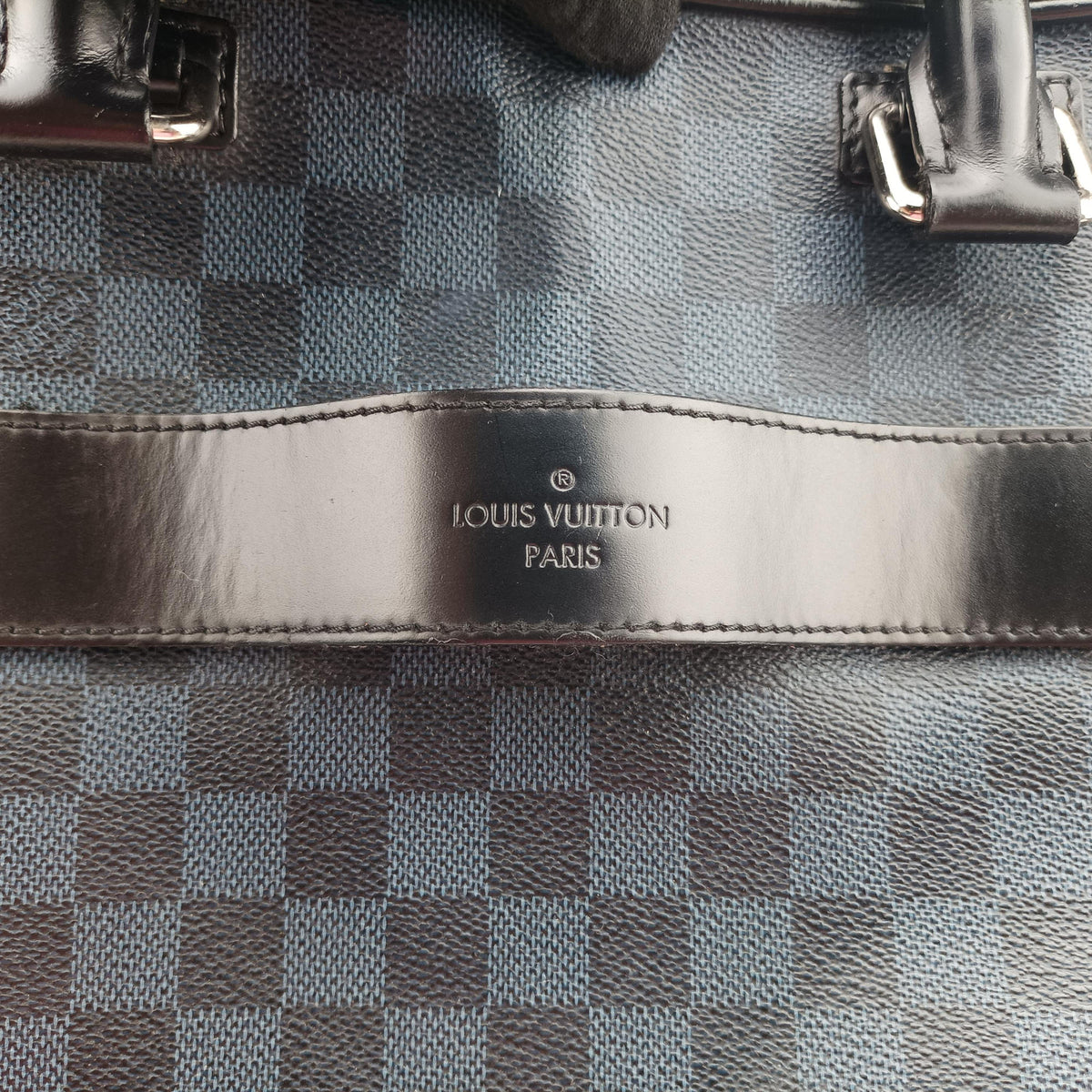 Pre-owned Louis Vuitton Porte-Documents Business Cobalt×Noir Damier canvas N41347 handbag | stylenewstar