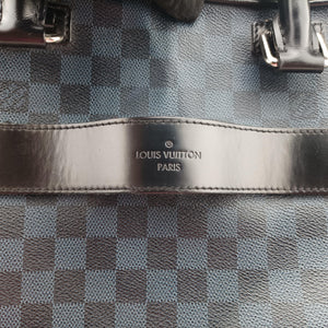 Pre-owned Louis Vuitton Porte-Documents Business Cobalt×Noir Damier canvas N41347 handbag | stylenewstar