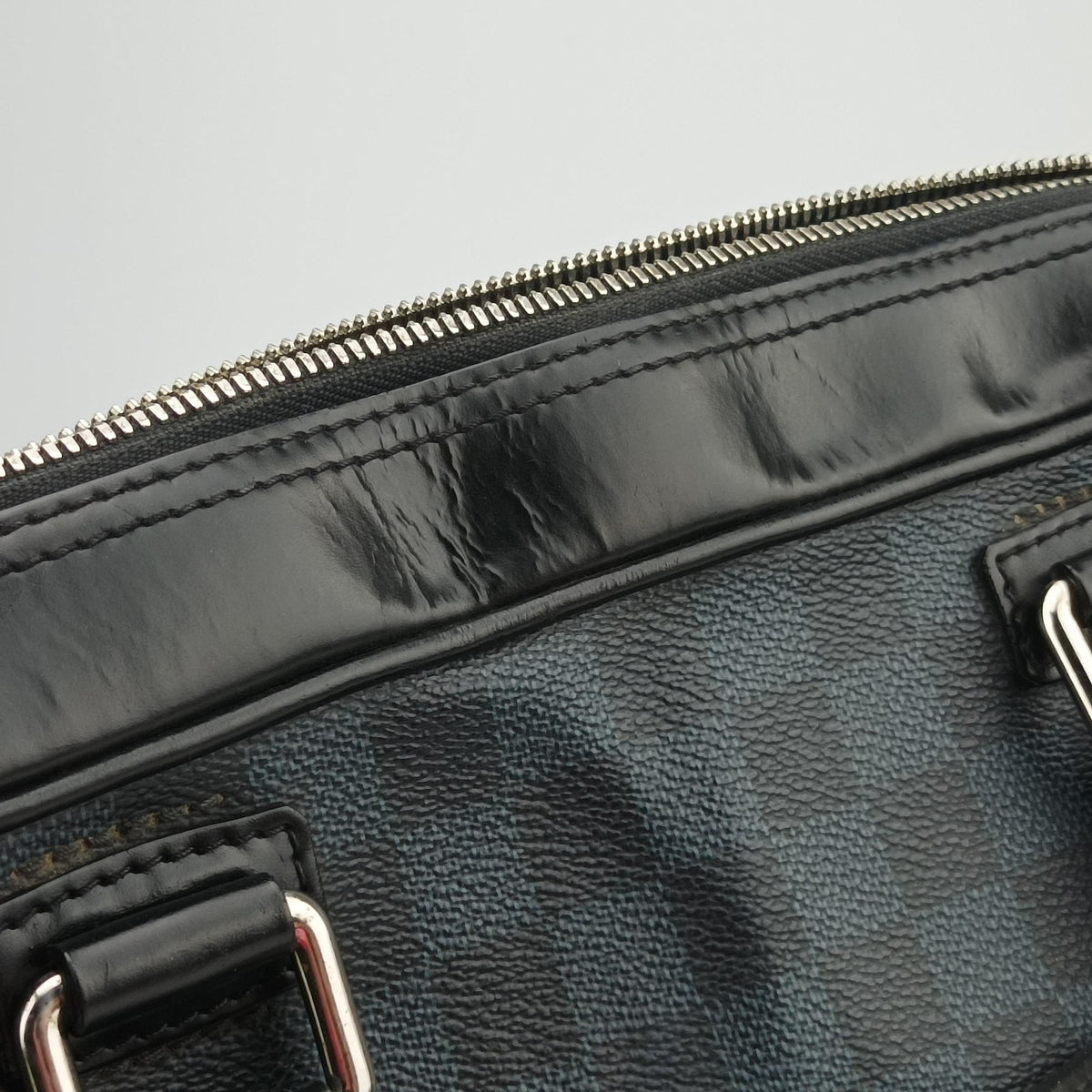 Pre-owned Louis Vuitton Porte-Documents Business Cobalt×Noir Damier canvas N41347 handbag | stylenewstar