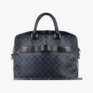 Pre-owned Louis Vuitton Porte-Documents Business Cobalt×Noir Damier canvas N41347 handbag | stylenewstar