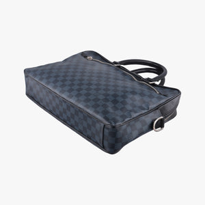 Pre-owned Louis Vuitton Porte-Documents Business Cobalt×Noir Damier canvas N41347 handbag | stylenewstar