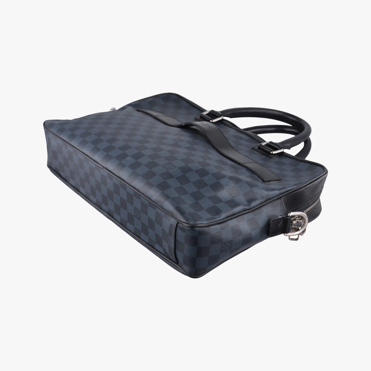 Pre-owned Louis Vuitton Porte-Documents Business Cobalt×Noir Damier canvas N41347 handbag | stylenewstar