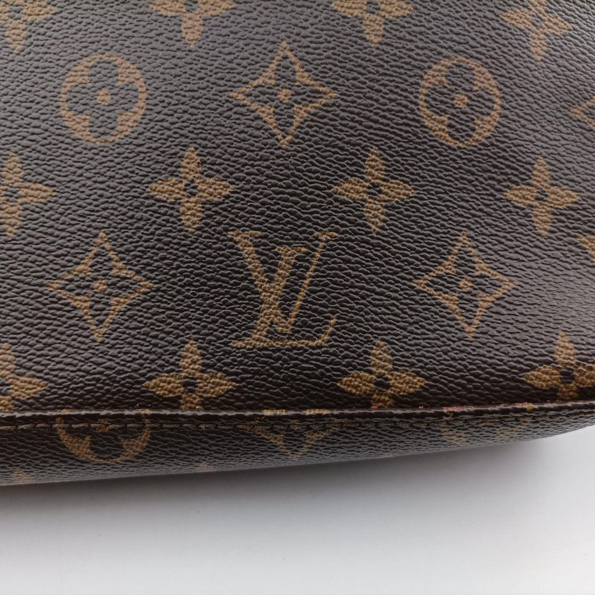 Pre-owned Louis Vuitton SAINT MICHEL Brown×COQUELICOT Monogram Canvas×epi M44031 shoulderbag | stylenewstar