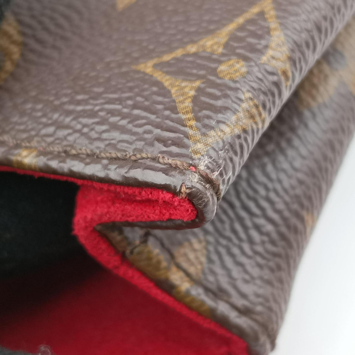 Pre-owned Louis Vuitton SAINT MICHEL Brown×COQUELICOT Monogram Canvas×epi M44031 shoulderbag | stylenewstar