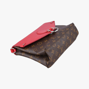 Pre-owned Louis Vuitton SAINT MICHEL Brown×COQUELICOT Monogram Canvas×epi M44031 shoulderbag | stylenewstar