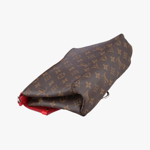Pre-owned Louis Vuitton SAINT MICHEL Brown×COQUELICOT Monogram Canvas×epi M44031 shoulderbag | stylenewstar