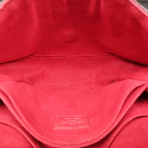 Pre-owned Louis Vuitton SAINT MICHEL Brown×COQUELICOT Monogram Canvas×epi M44031 shoulderbag | stylenewstar