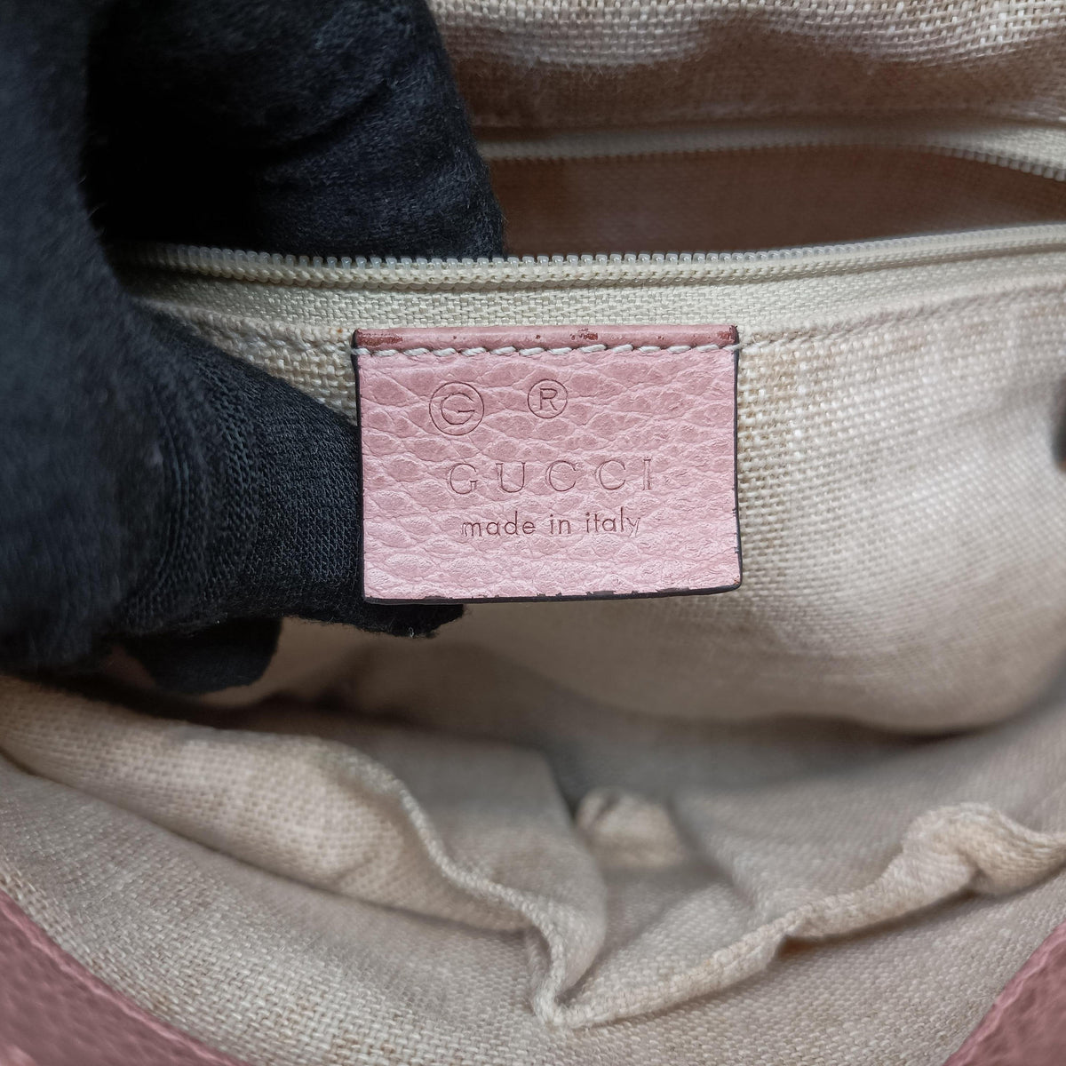 Secondhand Gucci Interlocking G Pink Leather 510302 shoulderbag | stylenewstar
