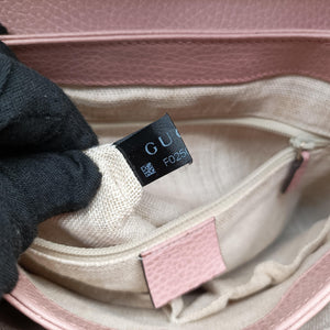 Secondhand Gucci Interlocking G Pink Leather 510302 shoulderbag | stylenewstar