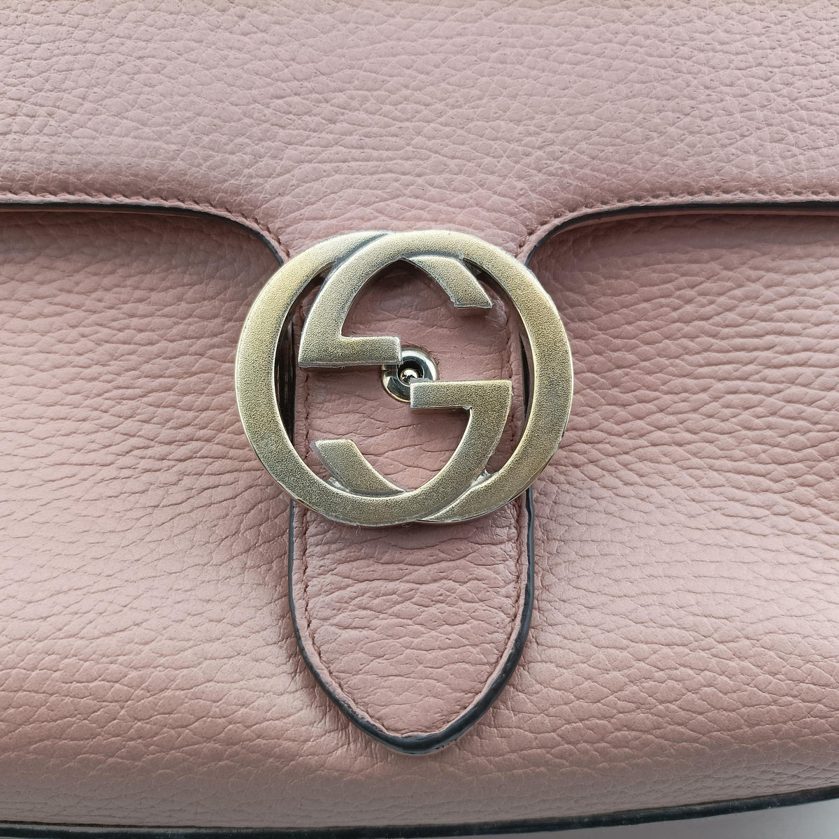Secondhand Gucci Interlocking G Pink Leather 510302 shoulderbag | stylenewstar