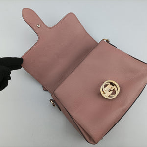 Secondhand Gucci Interlocking G Pink Leather 510302 shoulderbag | stylenewstar