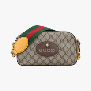 Pre-owned Gucci Neo Vintage Messenger beige×brown PVC coated canvas×Leather 476466 shoulderbag | stylenewstar