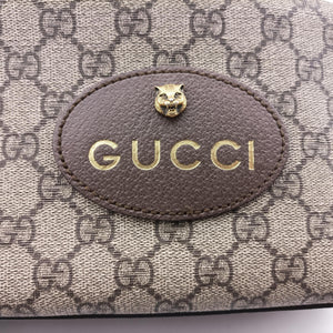 Pre-owned Gucci Neo Vintage Messenger beige×brown PVC coated canvas×Leather 476466 shoulderbag | stylenewstar