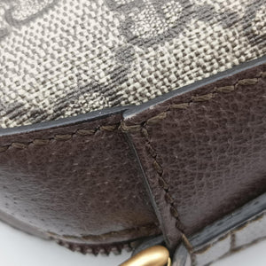 Pre-owned Gucci Neo Vintage Messenger beige×brown PVC coated canvas×Leather 476466 shoulderbag | stylenewstar
