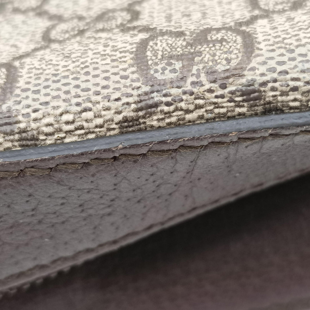 Pre-owned Gucci Neo Vintage Messenger beige×brown PVC coated canvas×Leather 476466 shoulderbag | stylenewstar